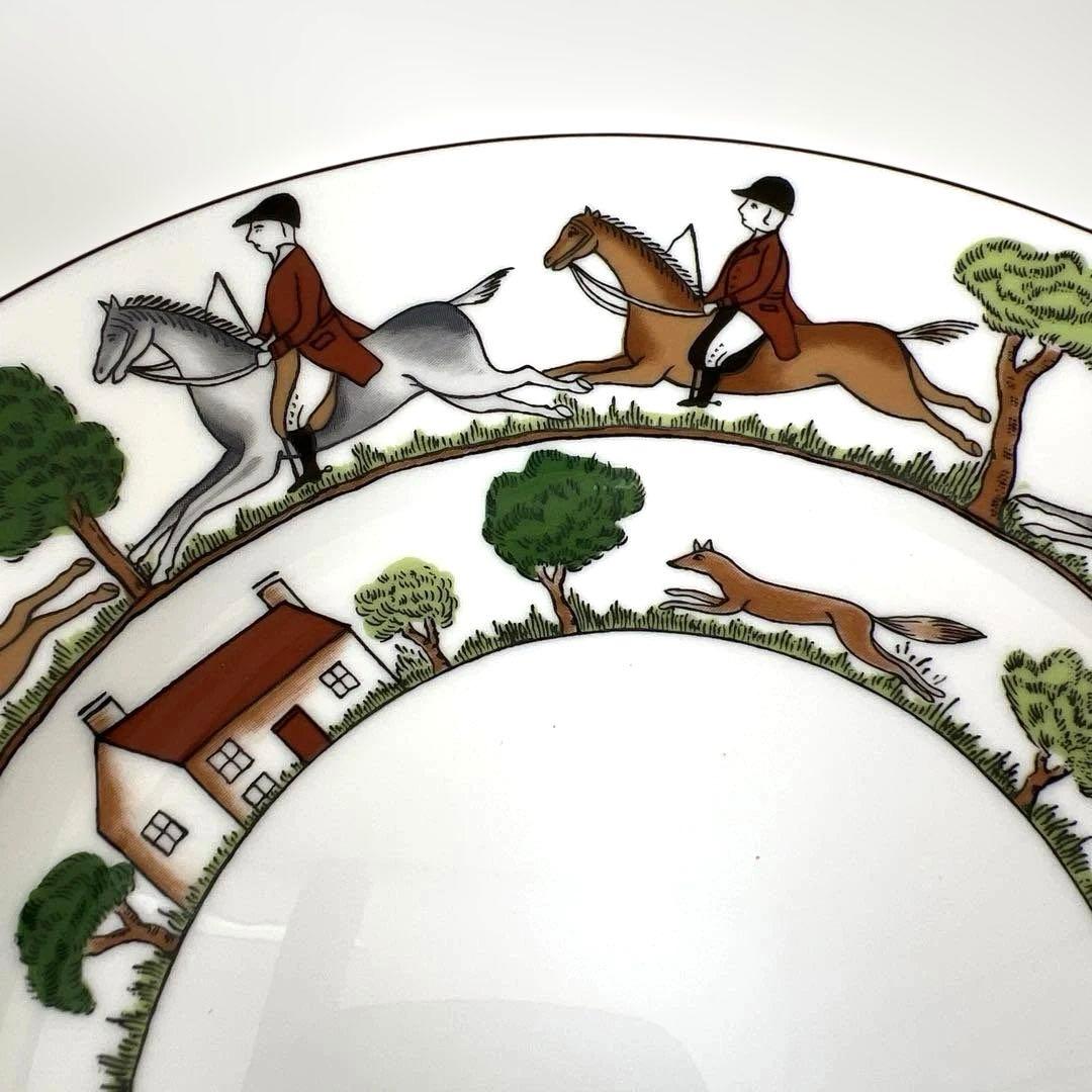 廃盤　ウェッジウッド　ハンティングシーン　皿　プレート　2枚セット