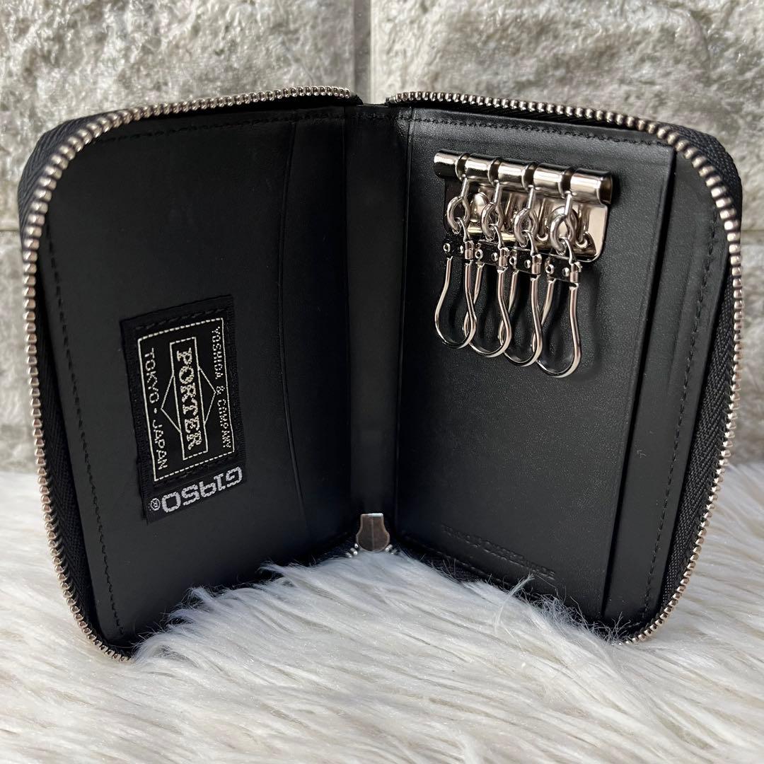 【新品未使用】希少　ポーター×ギャラリー1950 クロコ型押し　4連キーケース