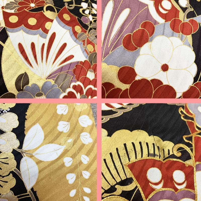 504z12,408y2,小物類,503uu5,レース半衿☆振袖 金駒刺繍