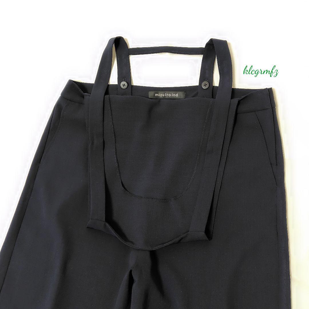 美品 mizuiro ind サロペット パンツ オーバーオール ミズイロインド