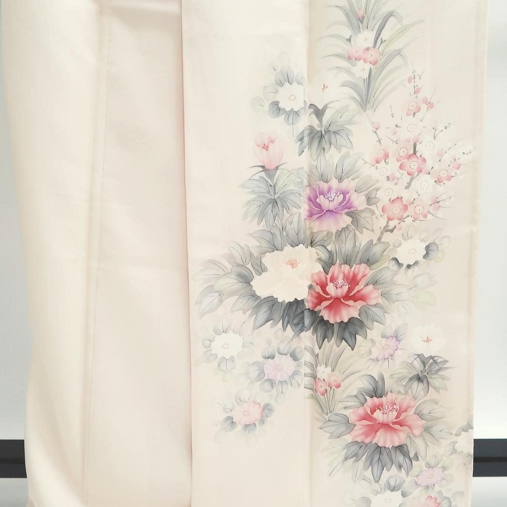 ME161　付下げ　身丈165cm　トールサイズ　牡丹