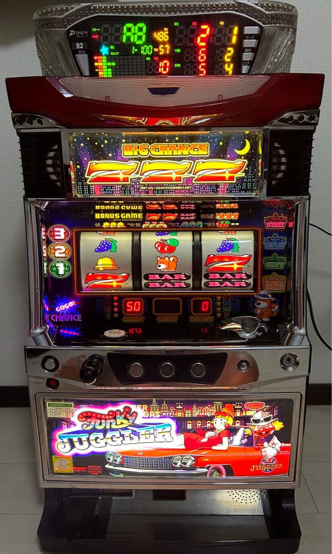 【引き取り限定】ファンキージャグラー 実機　 データカウンター付きフルセット