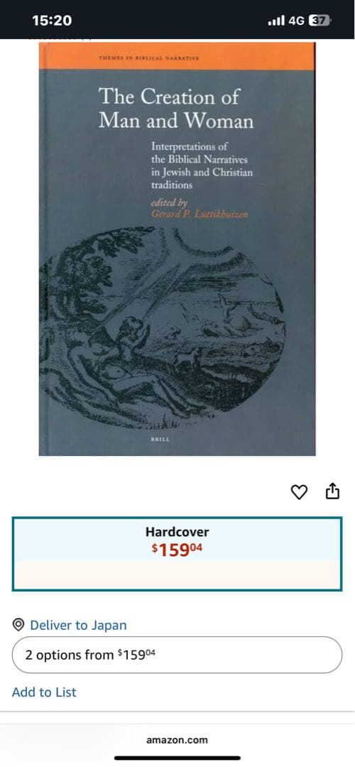 洋書 The Creation of Man and Woman