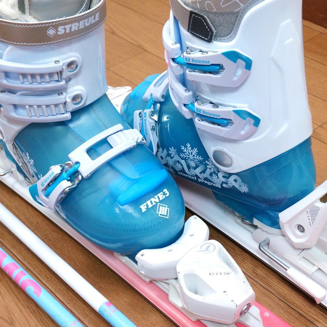 メンテ済 117cm 靴23cm HEAD スキーセット (120)