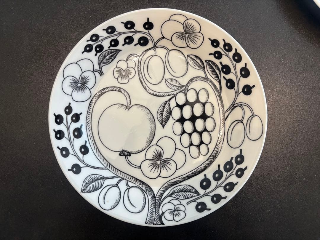 アラビア　ブラックパラティッシ　プレート26cm 2枚セット