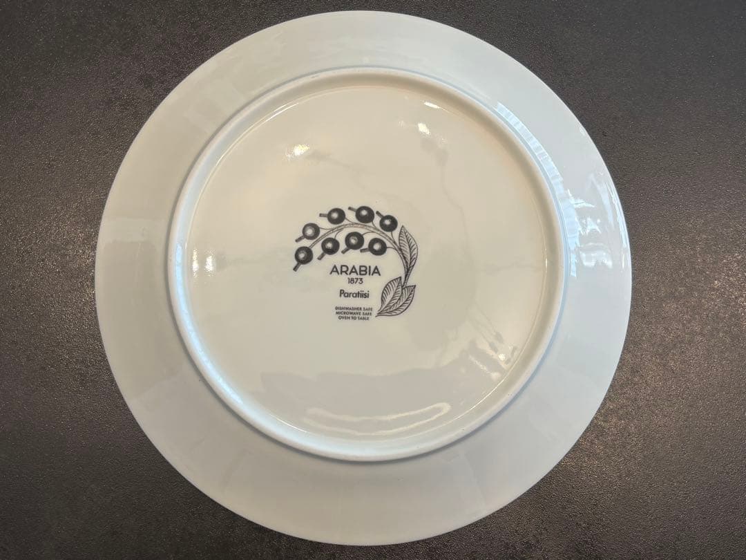 アラビア　ブラックパラティッシ　プレート26cm 2枚セット