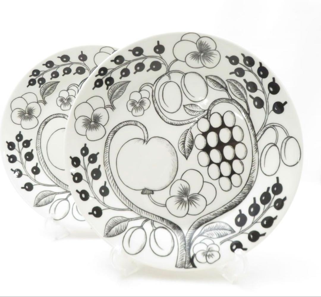 アラビア　ブラックパラティッシ　プレート26cm 2枚セット