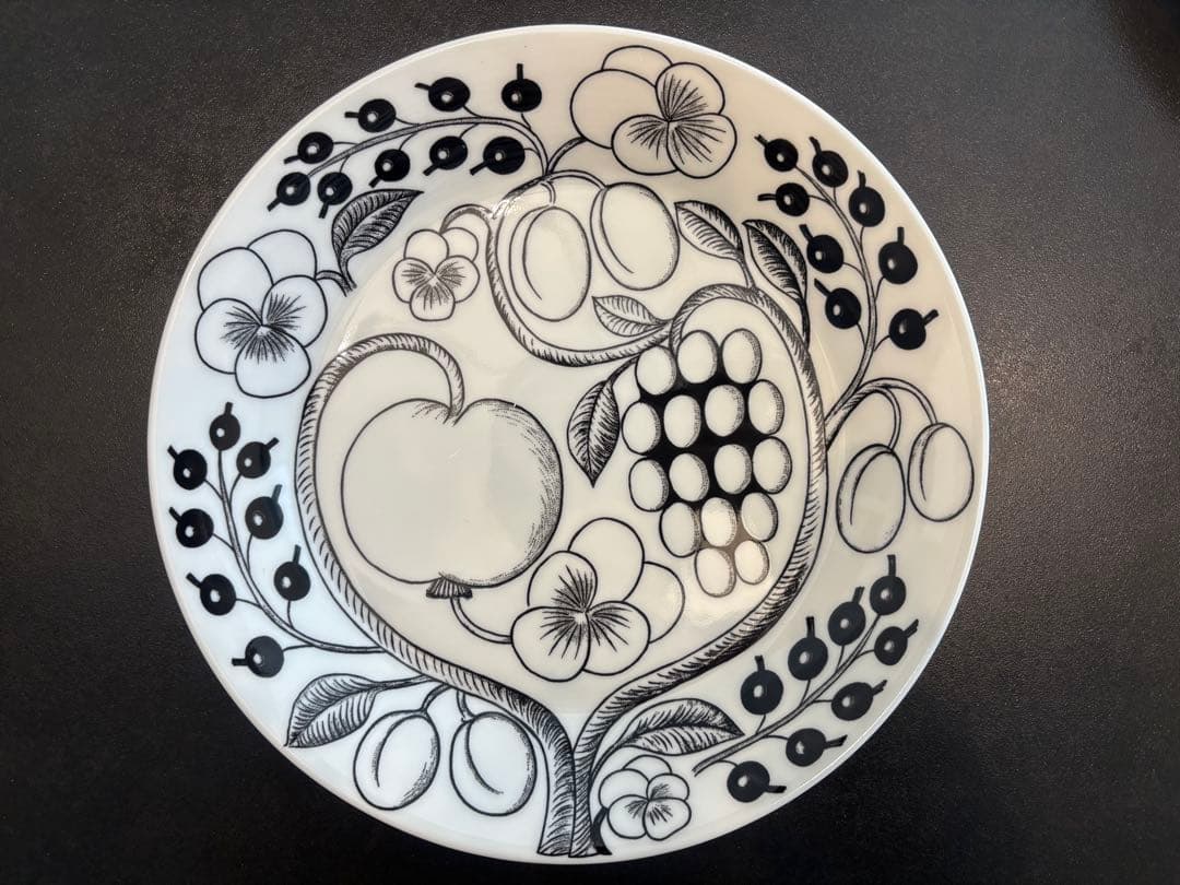 アラビア　ブラックパラティッシ　プレート26cm 2枚セット