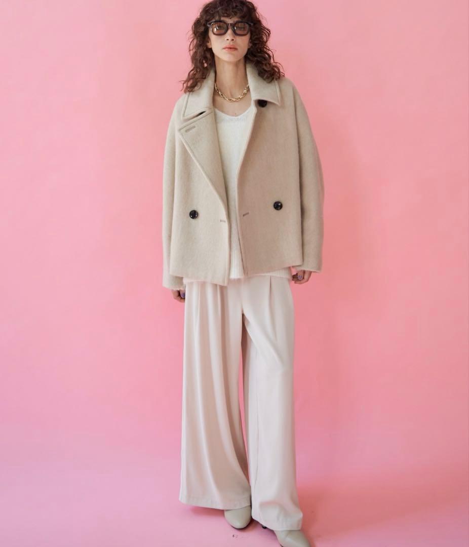 完売　SALE定価4万　アルシーヴ　シャギーピーコート 38