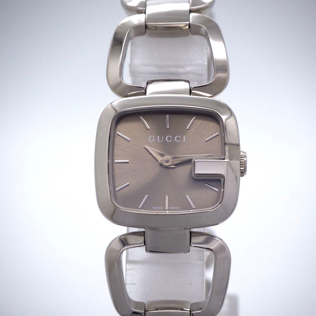 294【美品】GUCCI レディース 時計 125.5 Gコレクション スクエア
