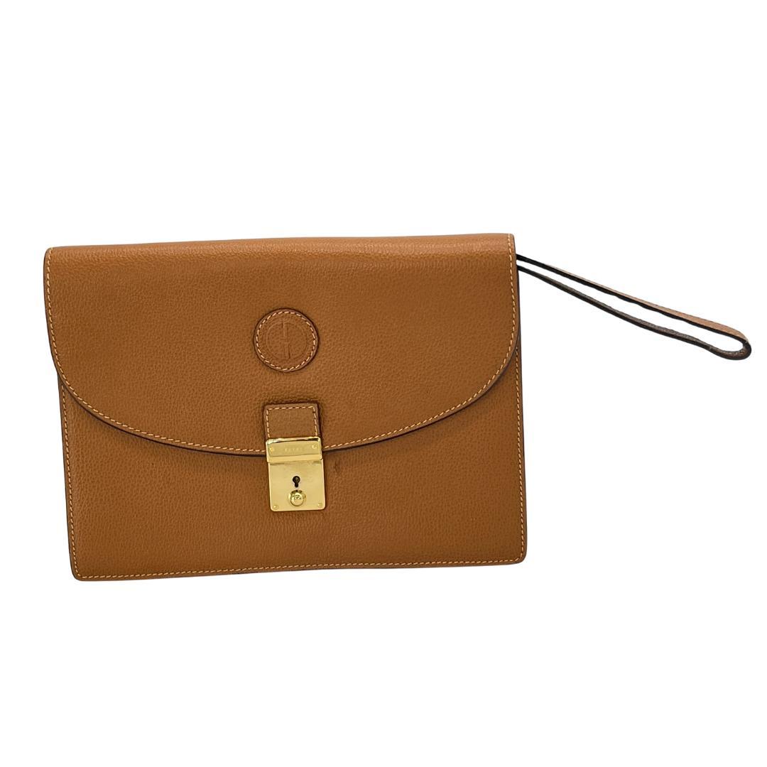 GUCCI グッチ レザー クラッチバッグ 鍵付き