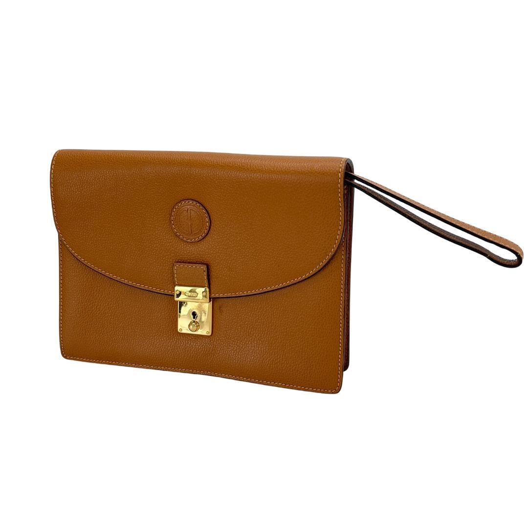 GUCCI グッチ レザー クラッチバッグ 鍵付き