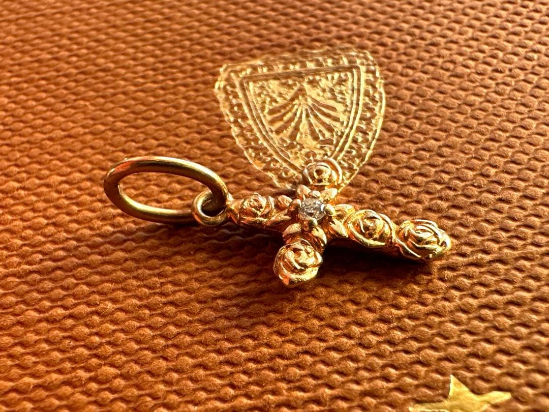 agete K10 ダイヤ チャーム