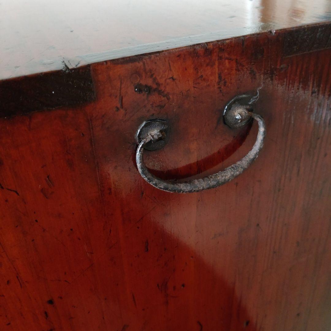 レトロ【無垢材】の漆塗り茶箪笥