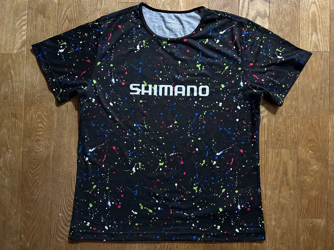 シマノ ロイヤルスプラッタープリントTシャツ 2XL
