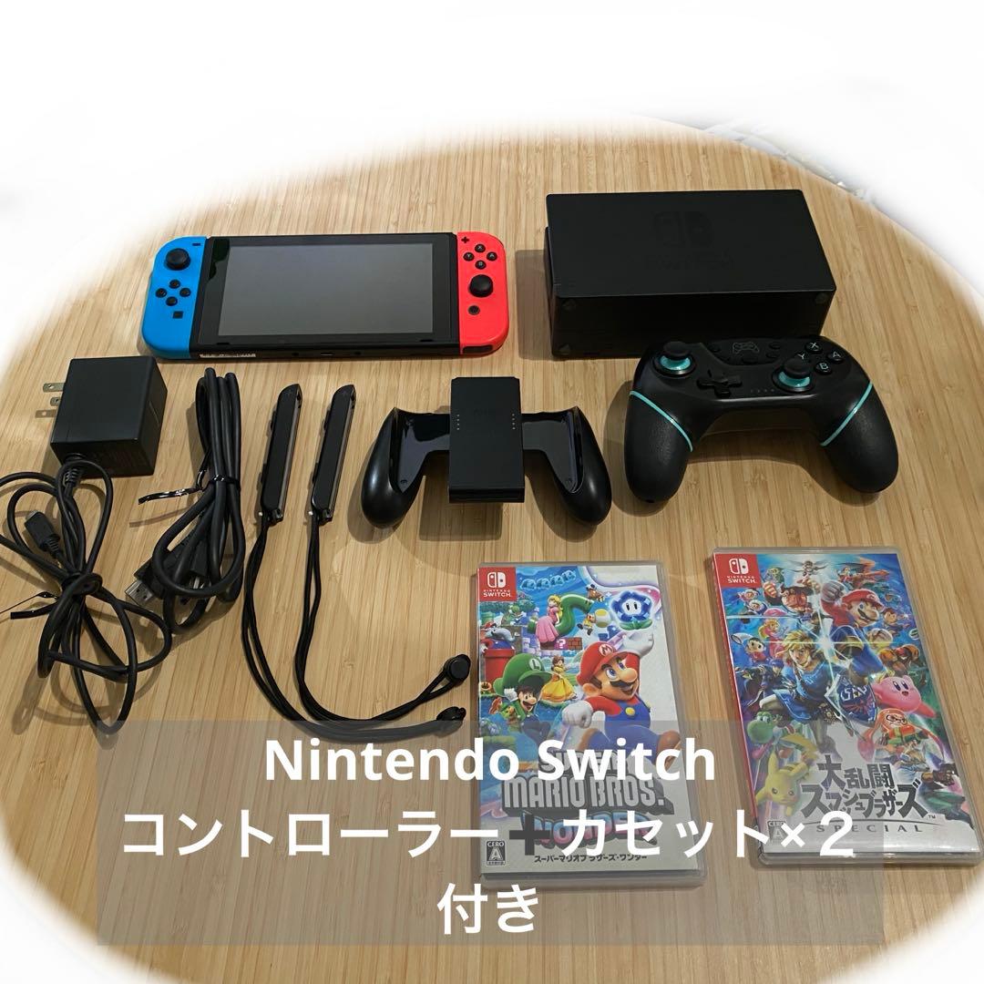 Nintendo Switch 本体 赤/青 Joy-Con ゲームソフト付き