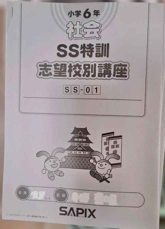 SAPIX 小6 教材セット