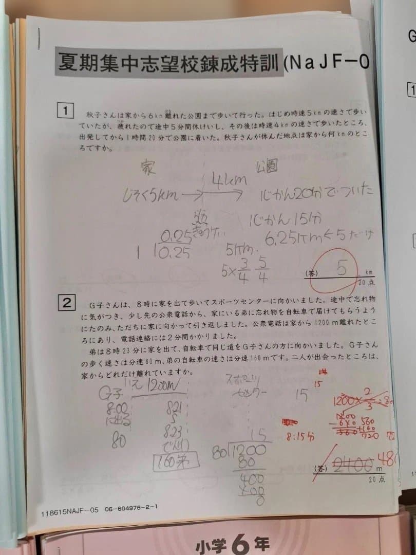 SAPIX 小6 教材セット