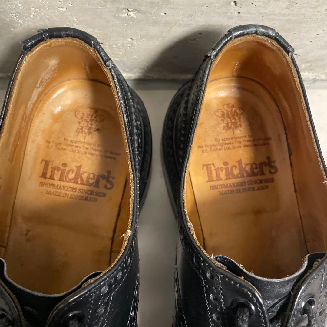 F*T様 トリッカーズ フルブローグ 黒 ダイナイトソール UK8.5（約26.