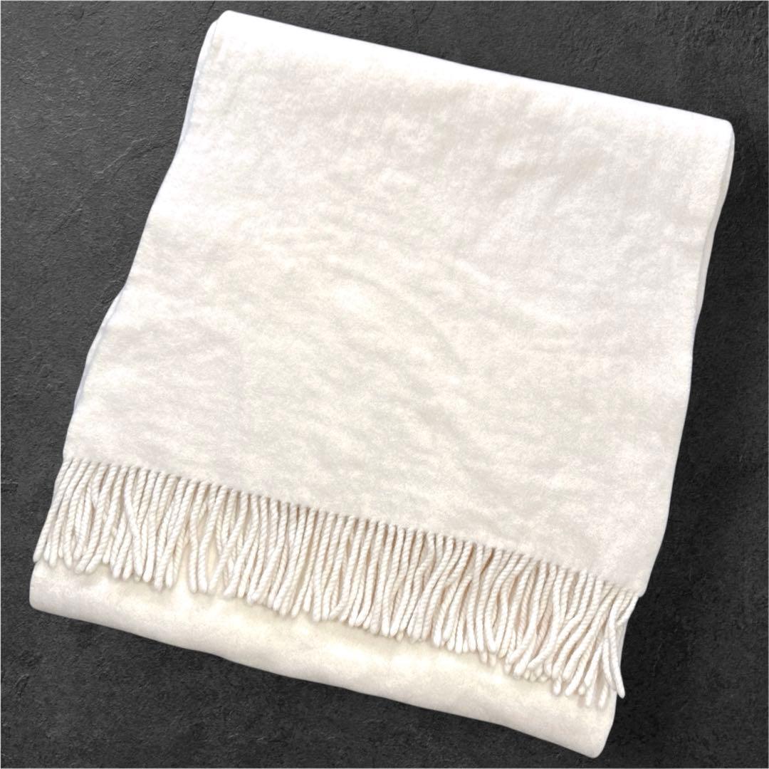 美品 アソースメレ EXファインラムスポンディッシュウールストール マフラー