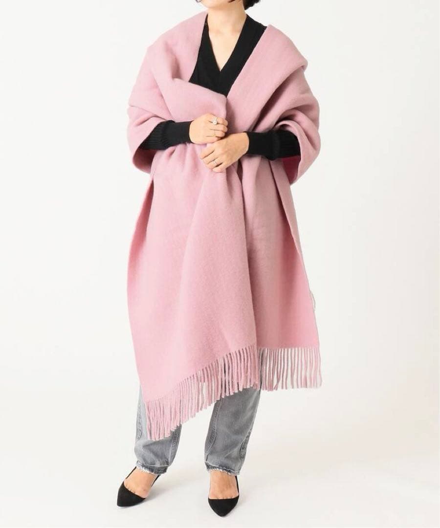 美品 アソースメレ EXファインラムスポンディッシュウールストール マフラー