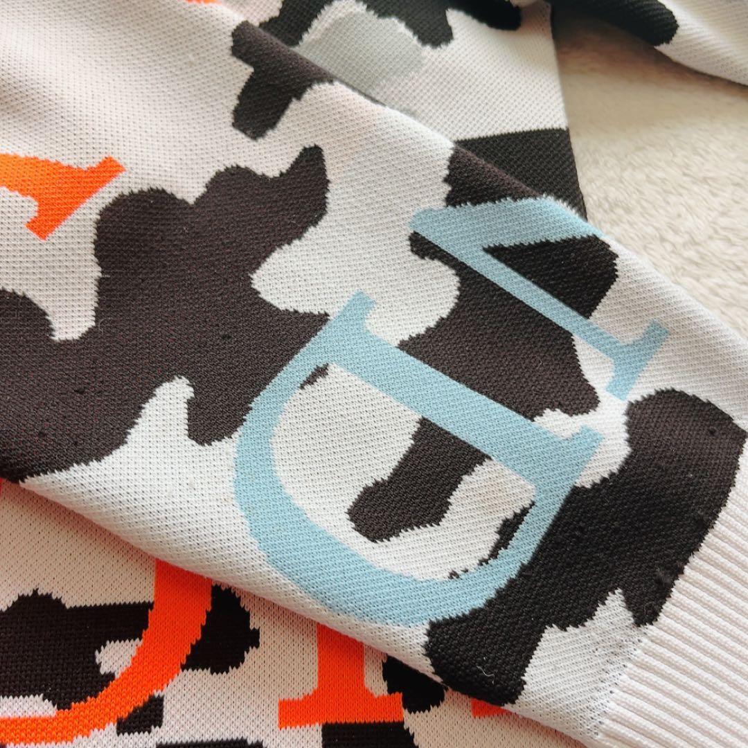 マークアンドロナ　近年　XL 　50　セーター　ニット　迷彩　カモフラージュ