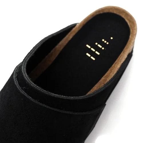 I06166 25SS OUAT スエードレザー サンダル：41 ブラック