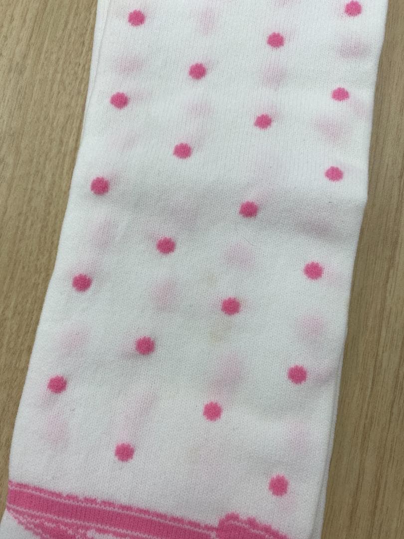 【m−00457】ボーダー　レース柄　オーバーニー　ソックス　4足セット