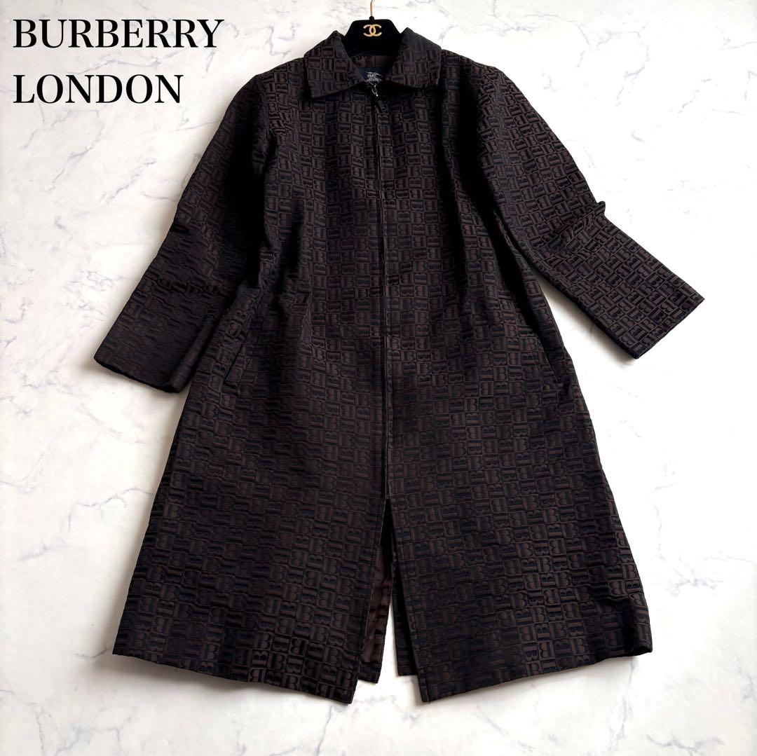 BURBERRY LONDON モノグラム ロングコート 38