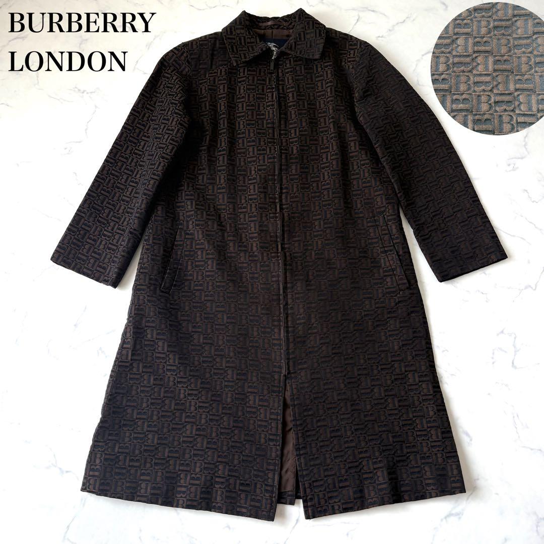 BURBERRY LONDON モノグラム ロングコート 38