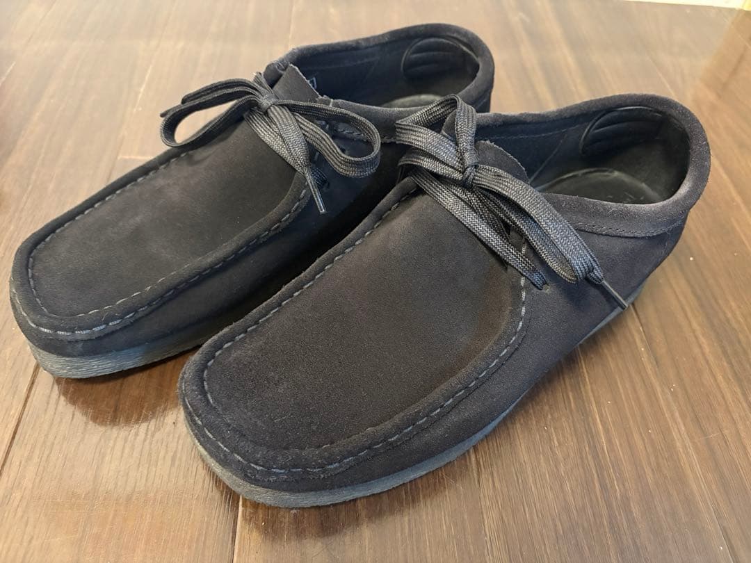 クラークス ワラビー ブラック 25cm