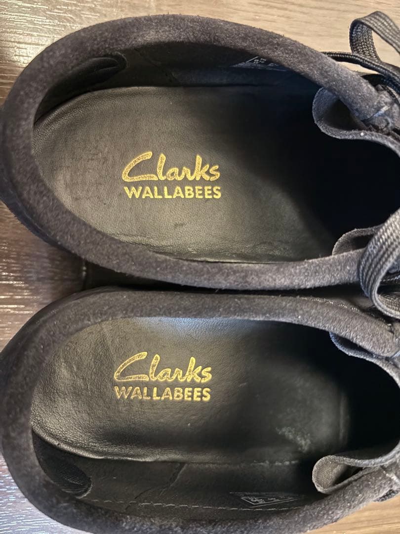 クラークス ワラビー ブラック 25cm