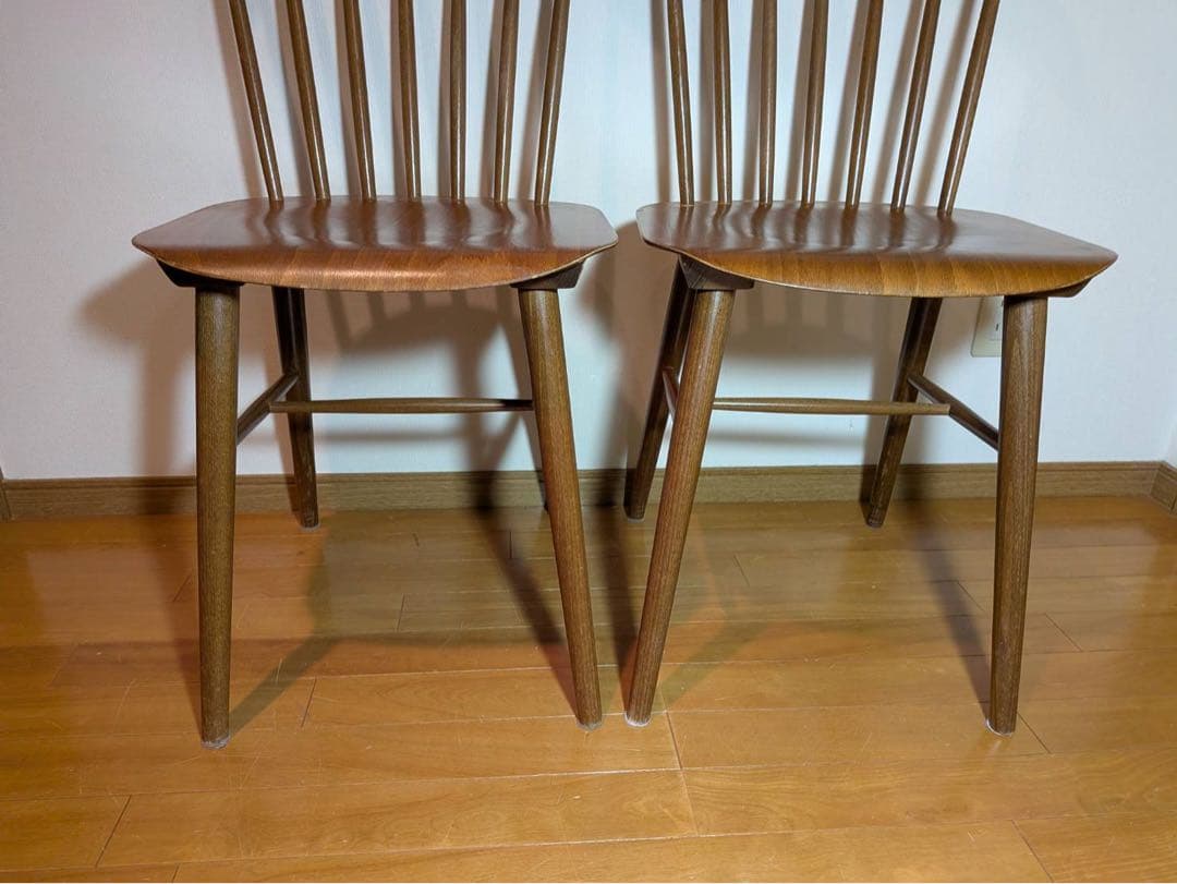 ■送料込■IDAE TON ウィンザーチェア ダイニング イス椅子2脚 木製家具