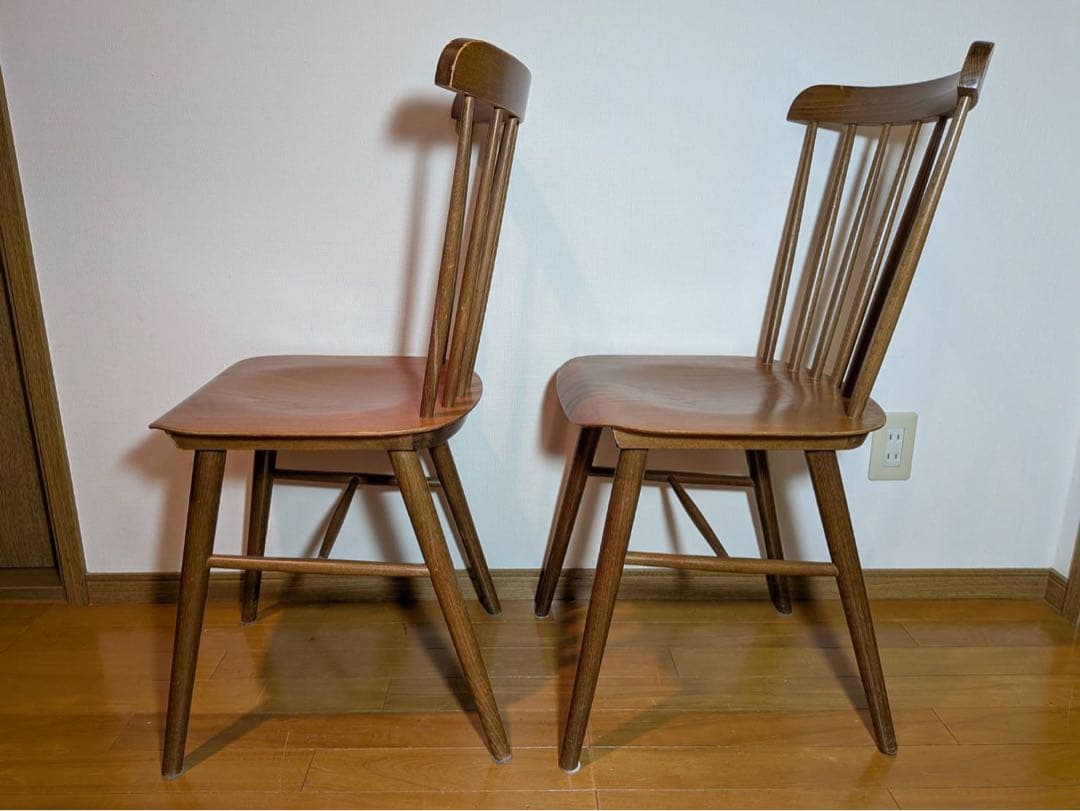 ■送料込■IDAE TON ウィンザーチェア ダイニング イス椅子2脚 木製家具