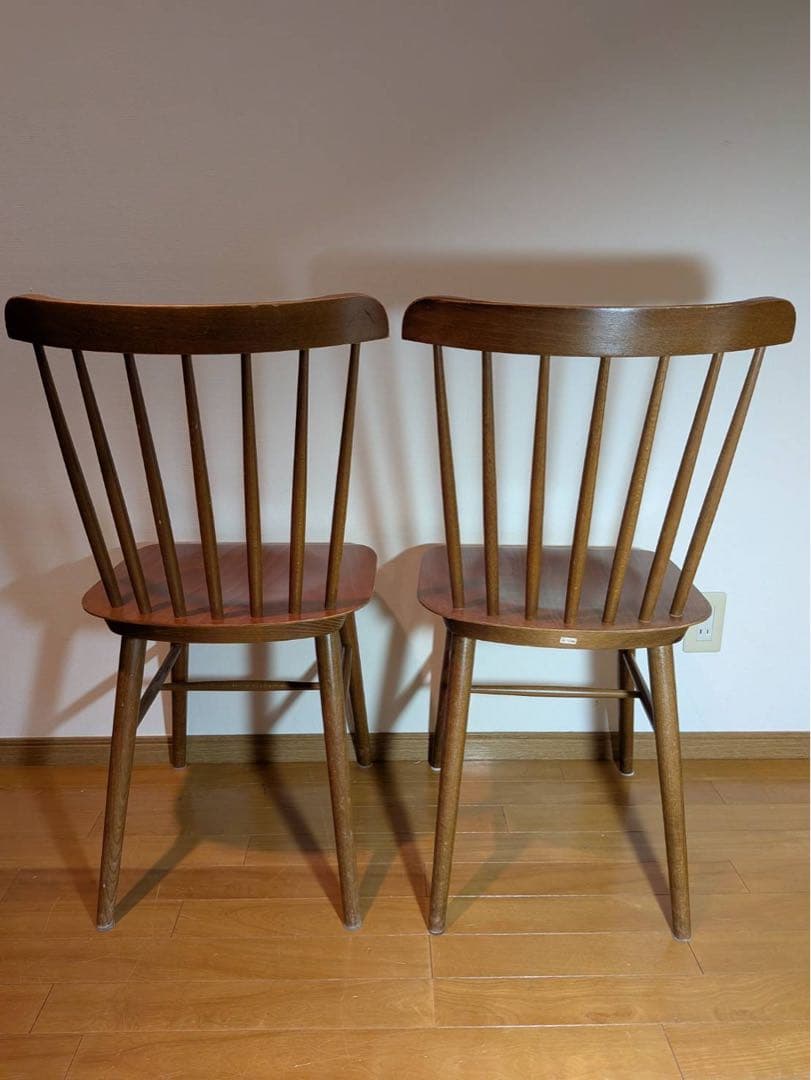 ■送料込■IDAE TON ウィンザーチェア ダイニング イス椅子2脚 木製家具