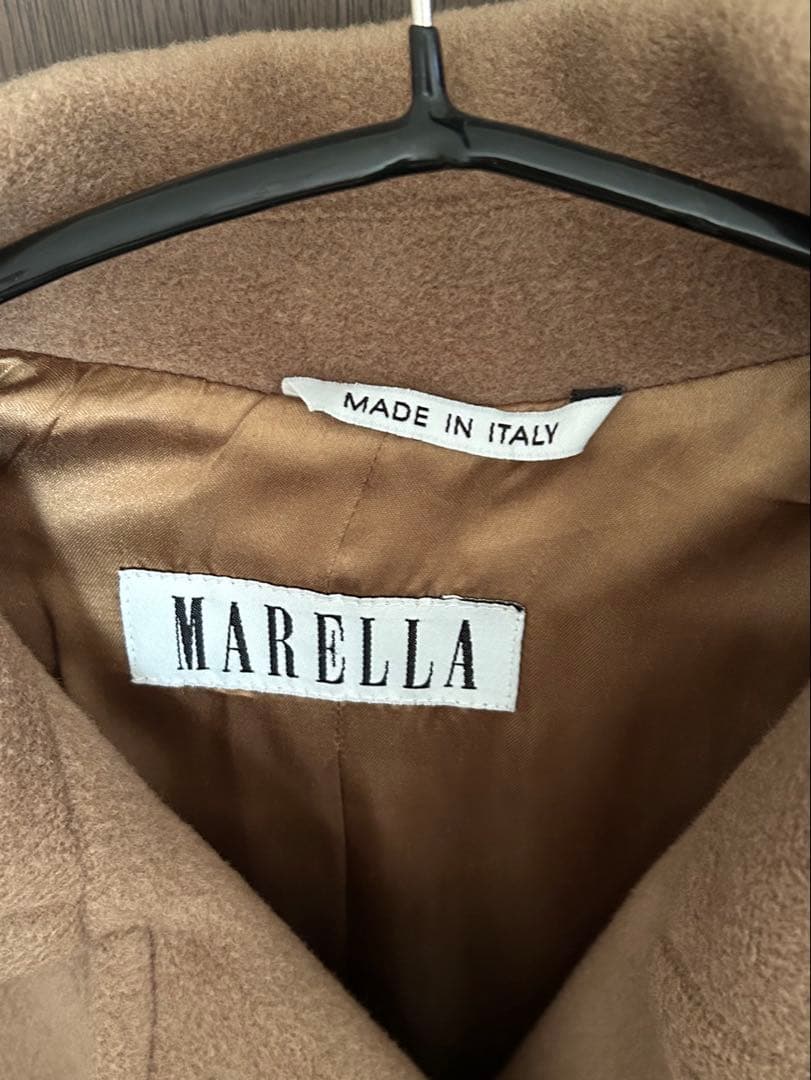 MARELLA ベージュ ダブルブレストコート