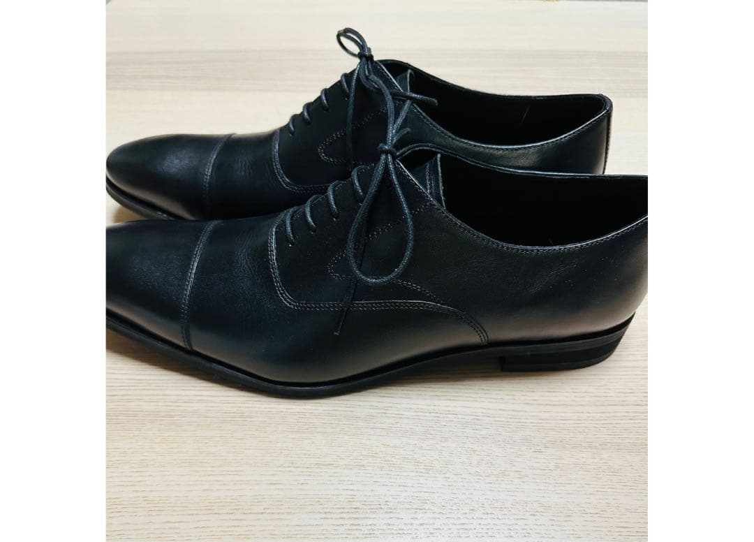 PARASHOE 革靴 30cm 内羽根ストレートチップ 黒 ビジネス