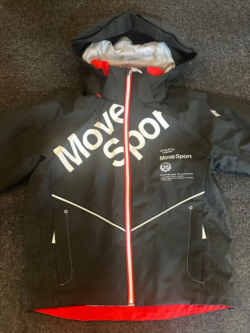 DESCENTE Move Sport スキーウェア 子ども用 黒/赤