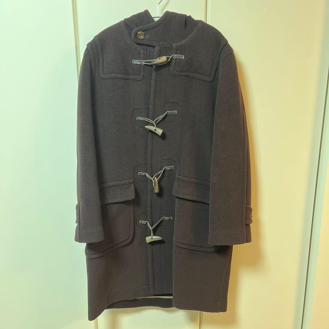 90s インバーティア　ダッフルコート　ブラウンヘリンボーン