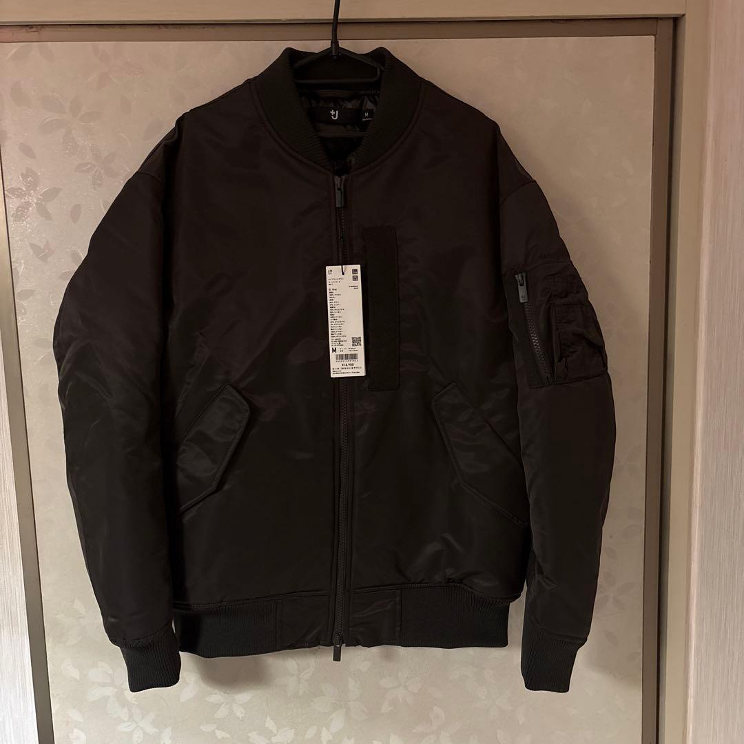 復刻UNIQLO➕J ハイブリッドオーバーサイズ MA-1 グレー　M