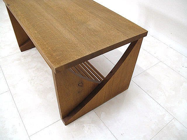 美品　HIDA　キツツキ　飛騨産業 オーク無垢材ローテーブル 　センターテーブル