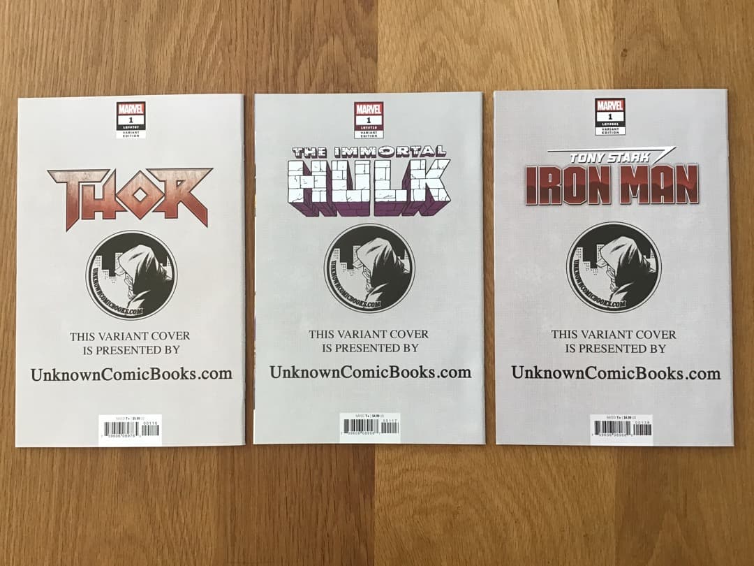 ソー　ハルク　アイアンマン　超レア表紙　アメコミリーフ