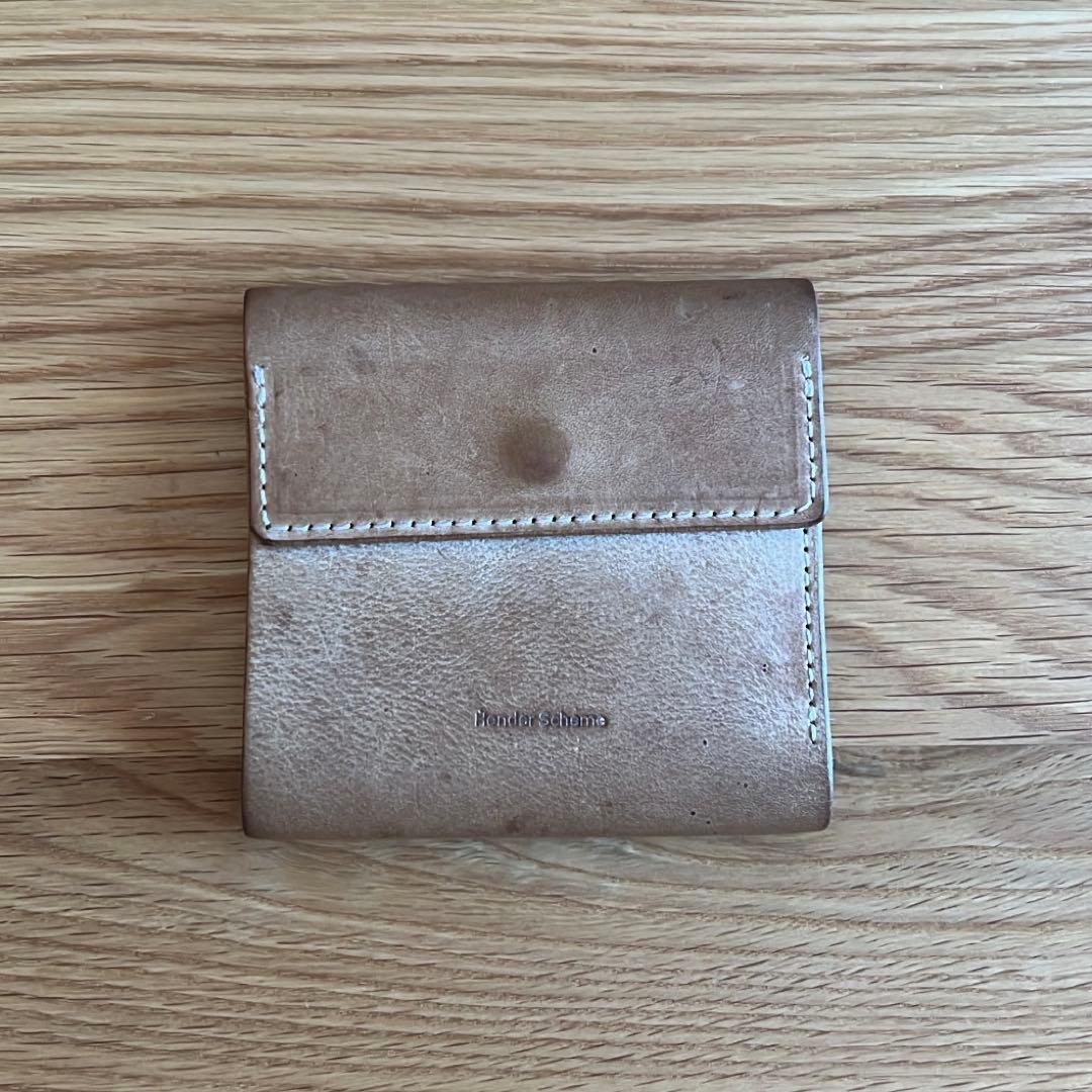 Hender Scheme スキマ レザー 二つ折り財布 ユニセックス