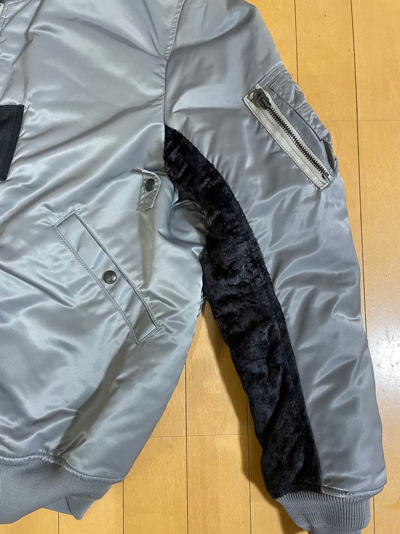 超レア★sequelシークエルMA-1シルバーグレーXL藤原ヒロシ