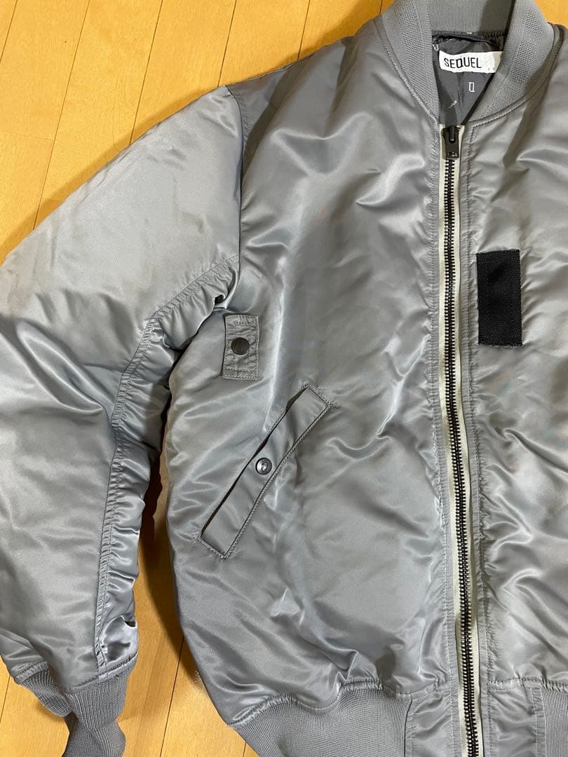 超レア★sequelシークエルMA-1シルバーグレーXL藤原ヒロシ