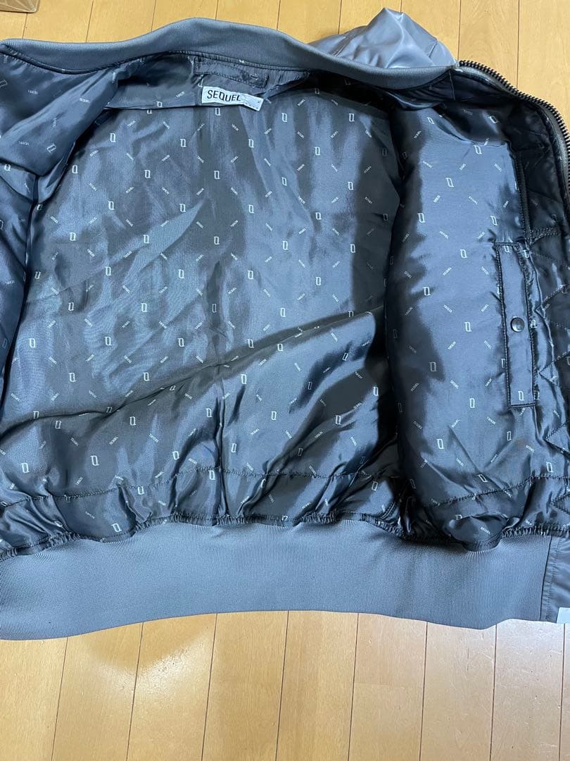 超レア★sequelシークエルMA-1シルバーグレーXL藤原ヒロシ