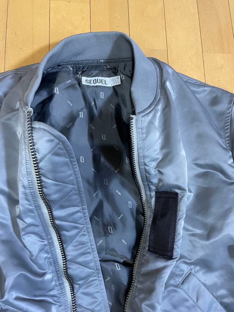 超レア★sequelシークエルMA-1シルバーグレーXL藤原ヒロシ