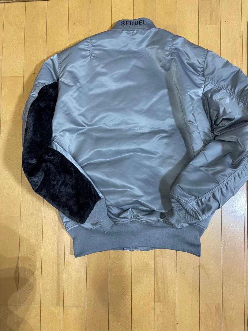 超レア★sequelシークエルMA-1シルバーグレーXL藤原ヒロシ