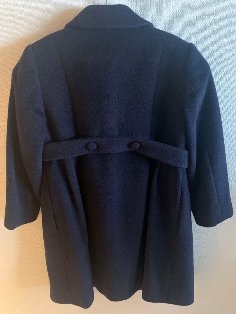 familiar ネイビー ウールコート 120