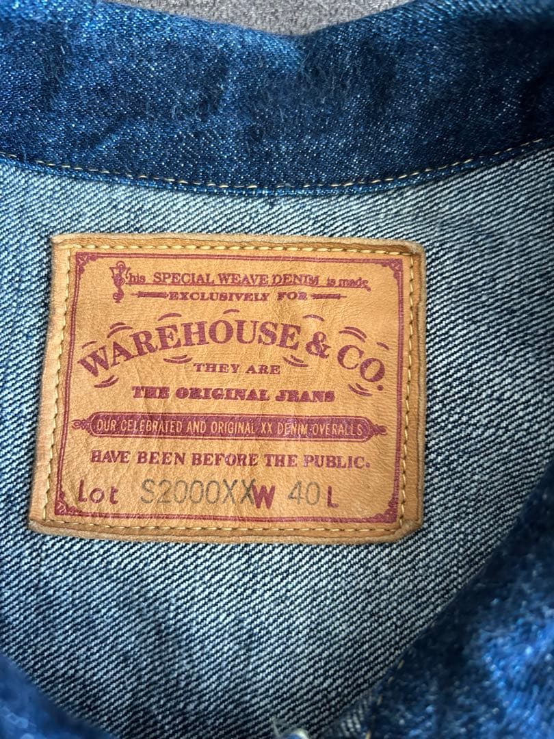 WAREHOUSE & CO.デニムジャケット Lot S2000XXW 40L